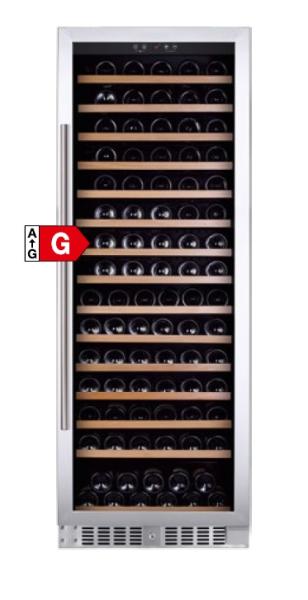 VINO 480 529480 (25) K Glastür-Weinkühlschrank für die Präsentation und Lagerung